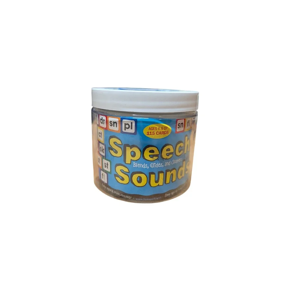 Free Spirit Speech Sounds Kids OS Blue Excellent Blends Glides Clusters Jar